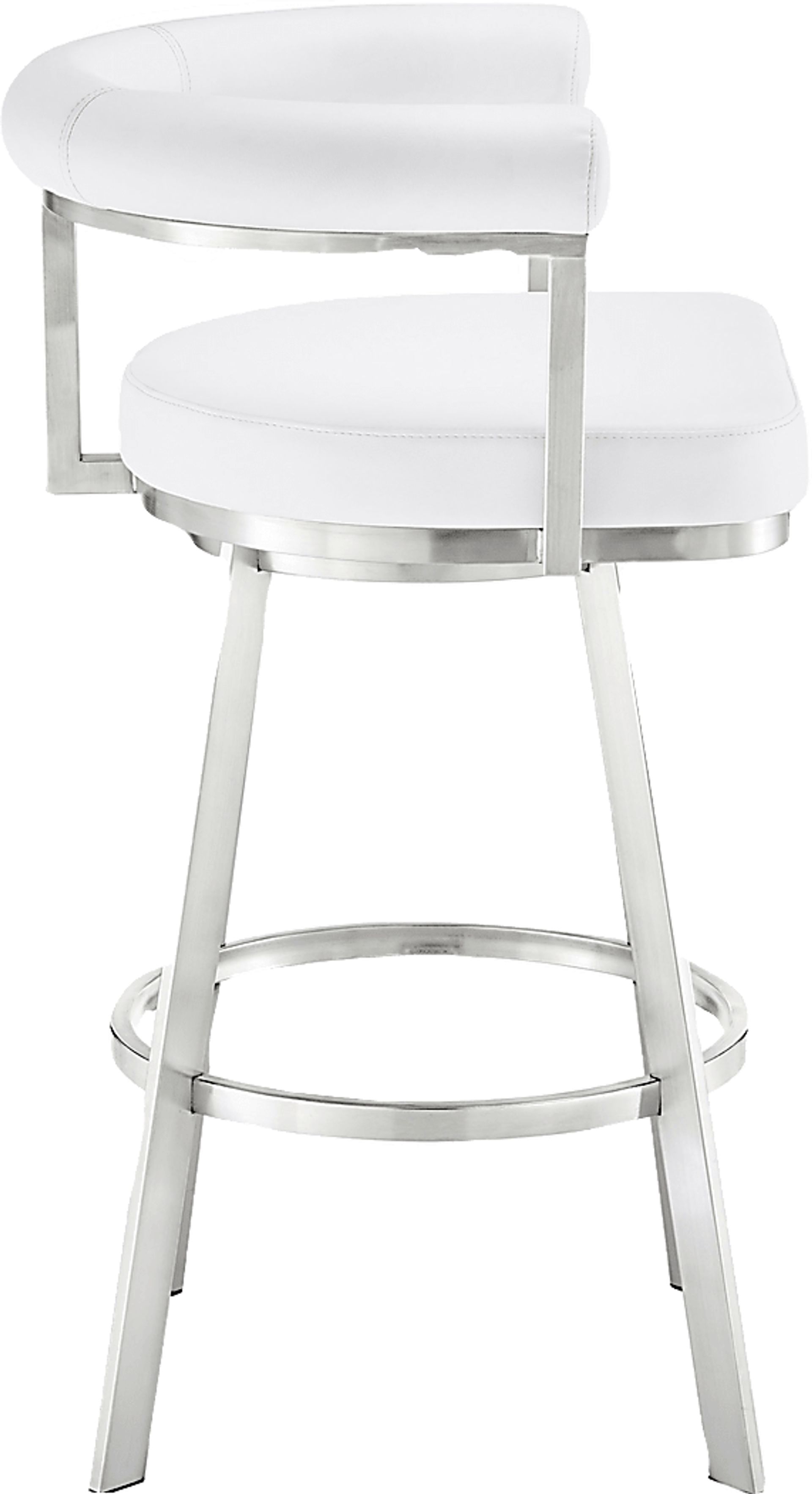 Salaignac White Swivel Barstool - Image 4