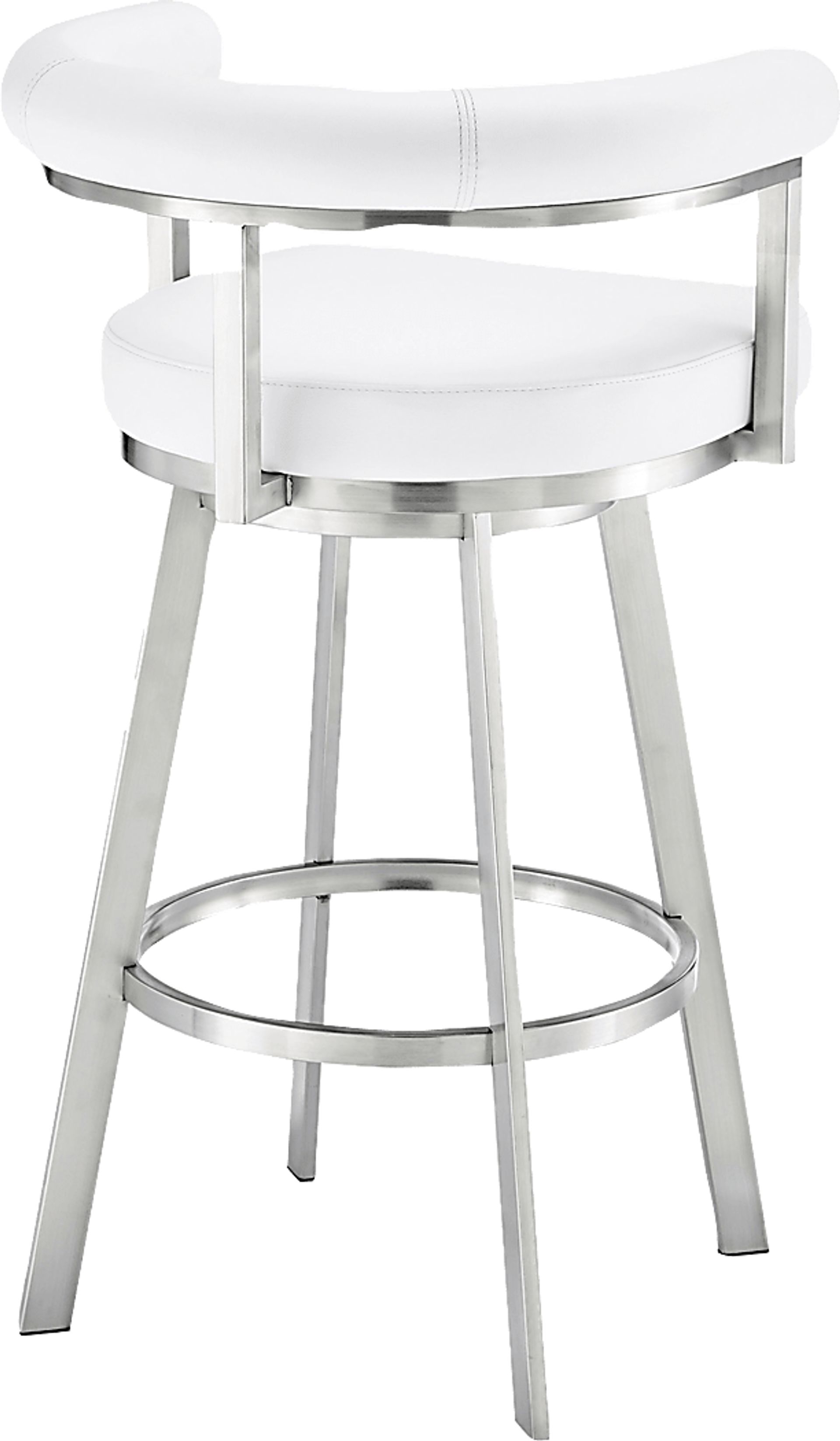 Salaignac White Swivel Barstool - Image 5
