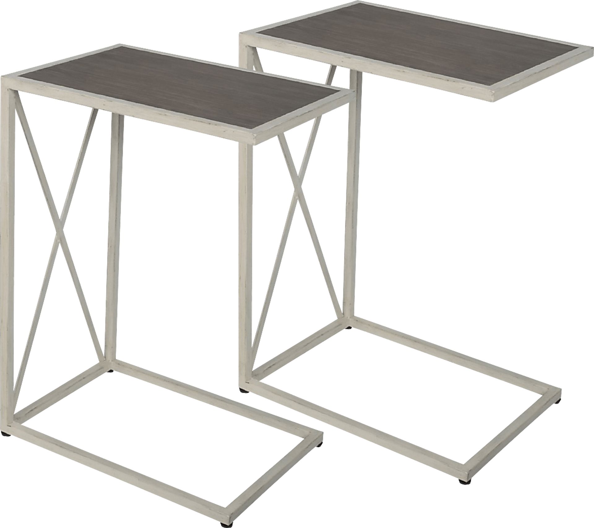 Salcedo White Accent Table, Set of 2 - Image 1
