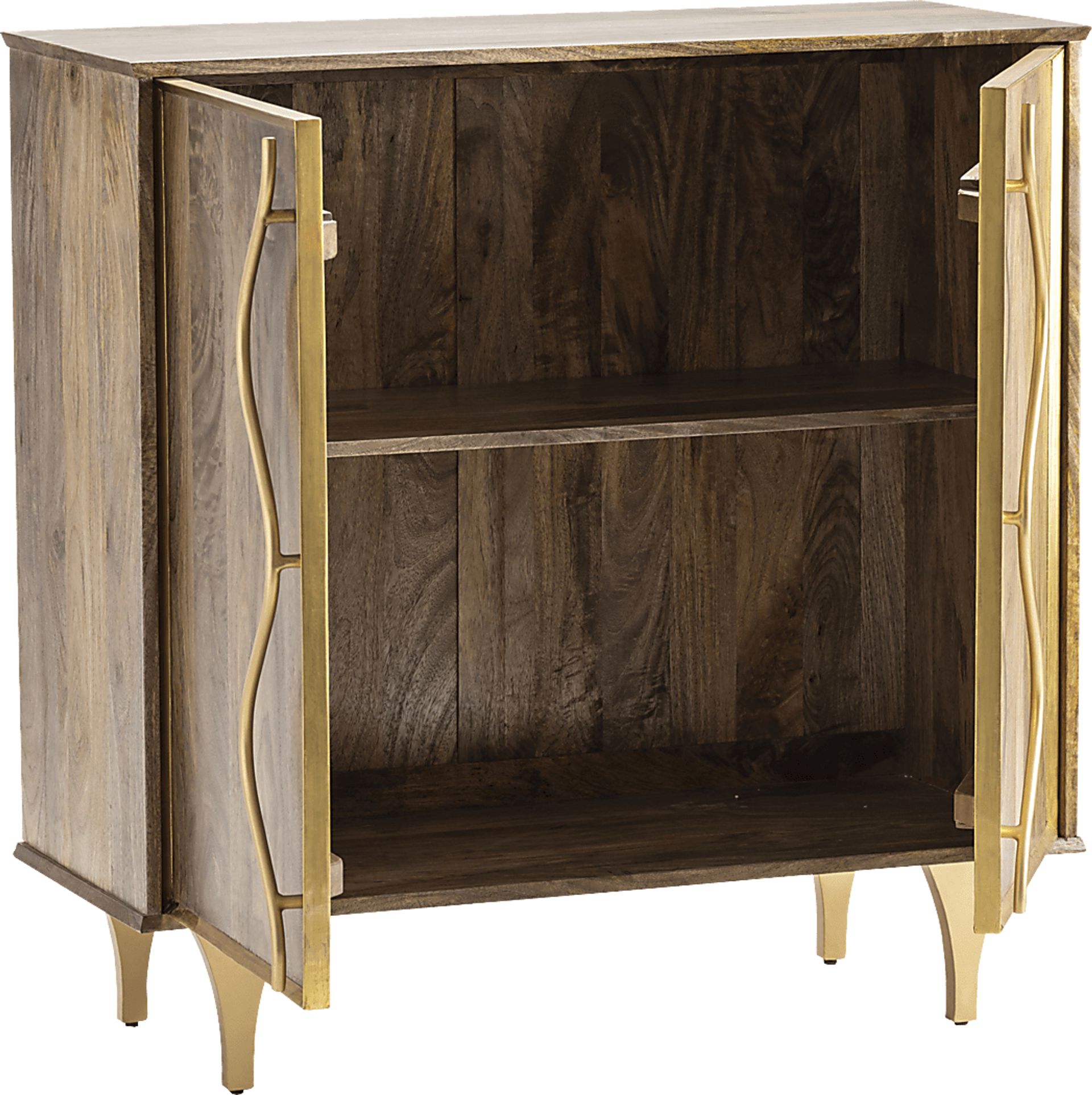 Saldana Brown 2 Door Cabinet - Image 2