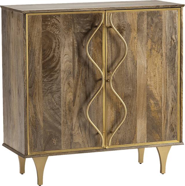 Saldana Brown 2 Door Cabinet - Thumbnail - Image 3