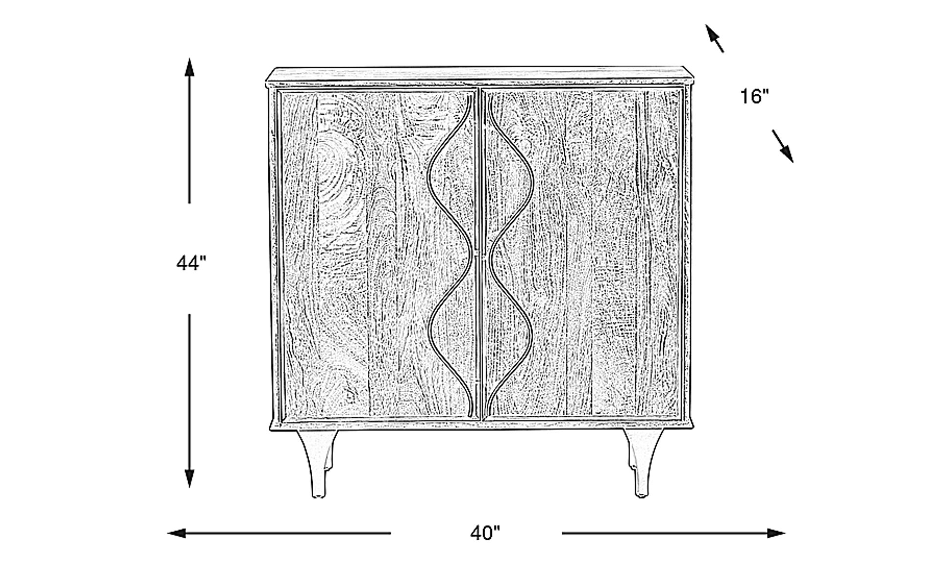 Dimension Image. Please refer to the Dimension Tab on this page for dimension details.