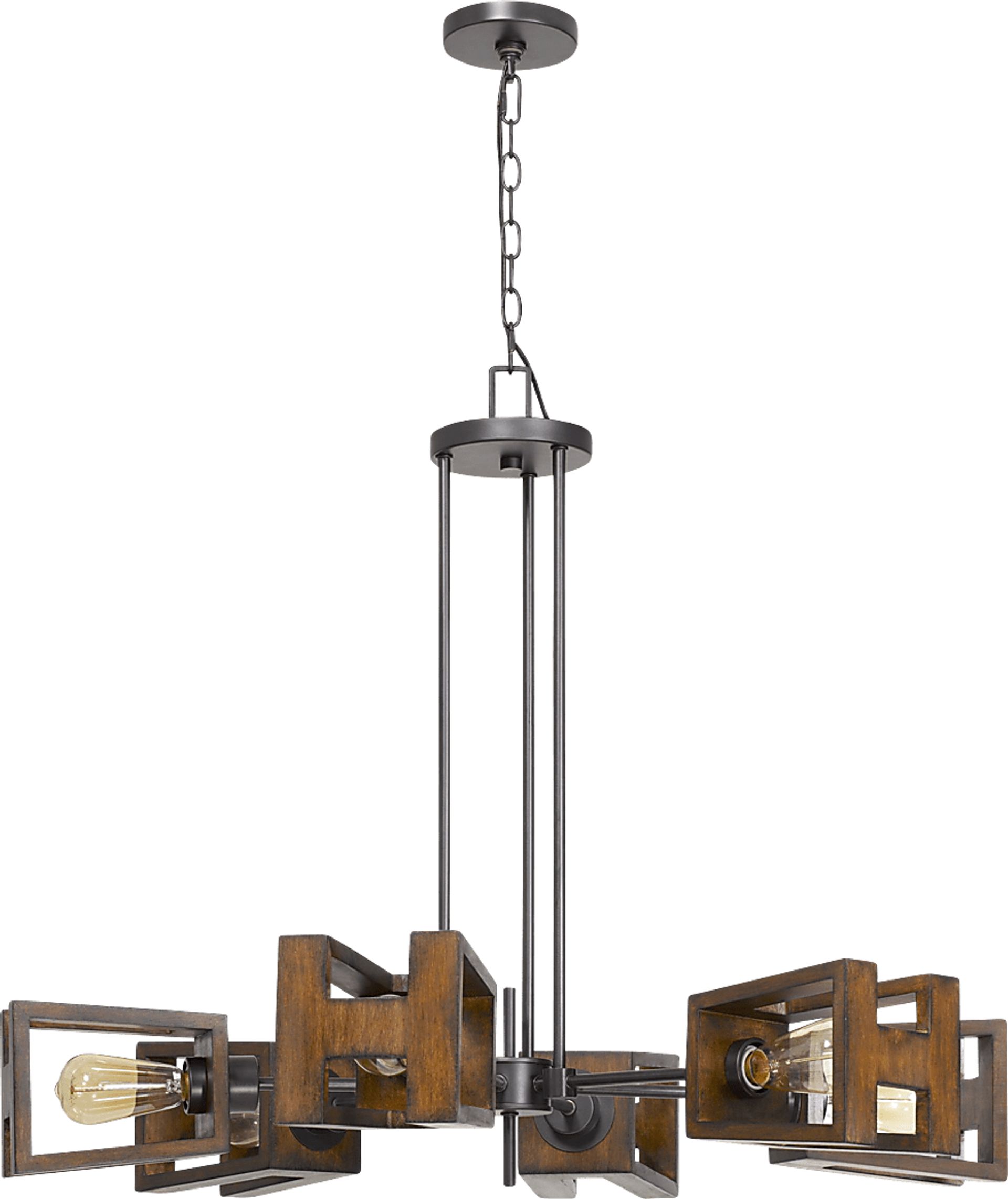 Saldano Reef Wood Chandelier - Image 1