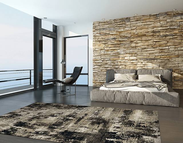Salduff Ivory/Charcoal 5'3 x 7'7 Rug - Thumbnail - Image 2