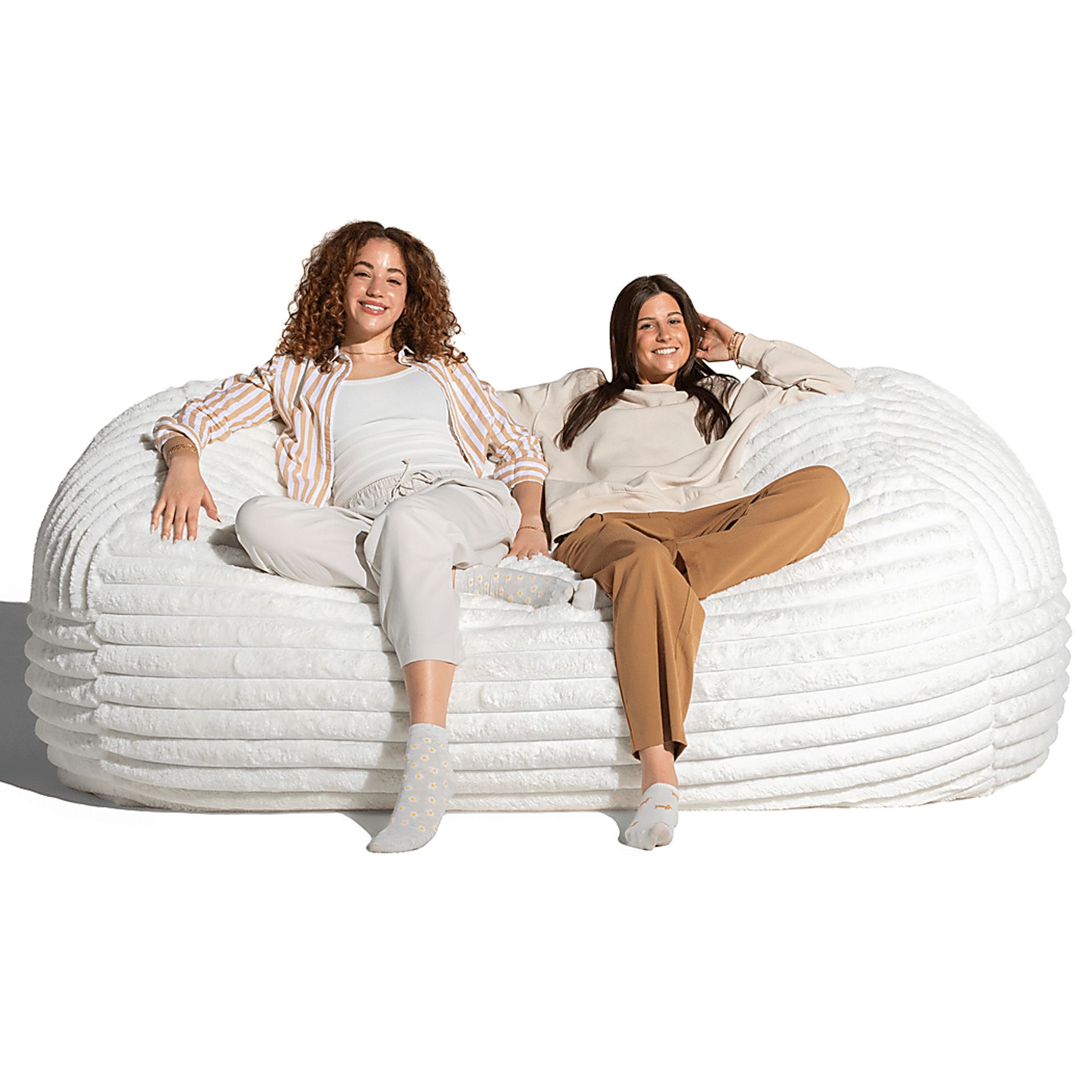 Saleia Ivory Large Bean Bag Lounger - Image 2