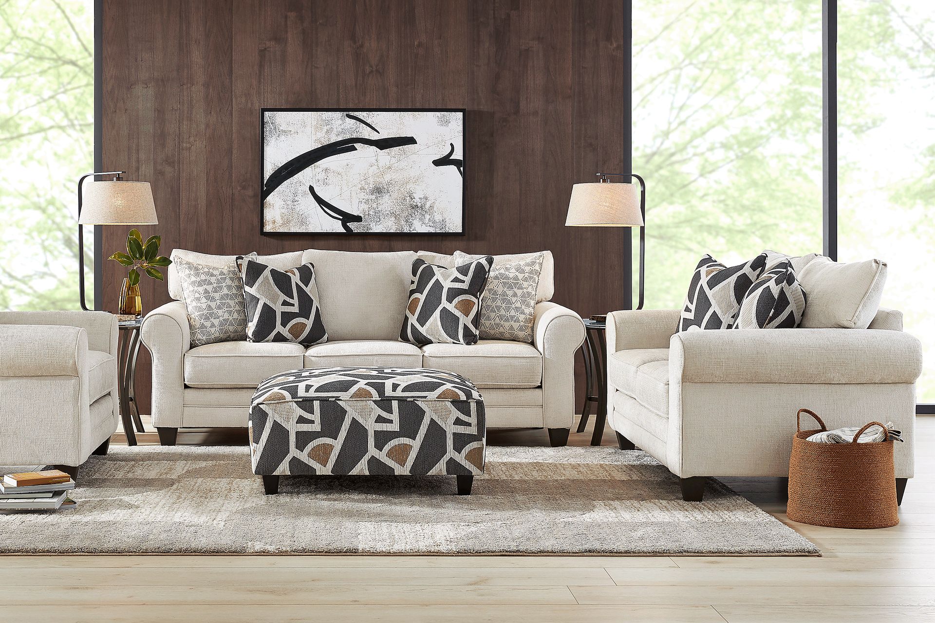 Salgado Beige 8 Pc Living Room - Image 1