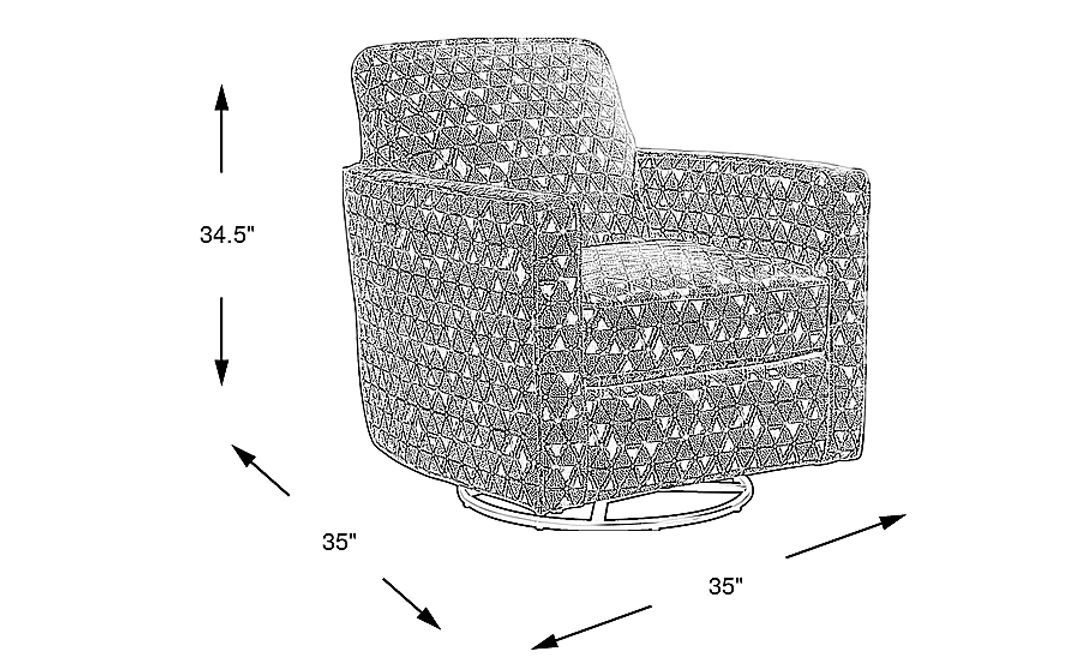 Salgado Rocker Swivel Accent Chair