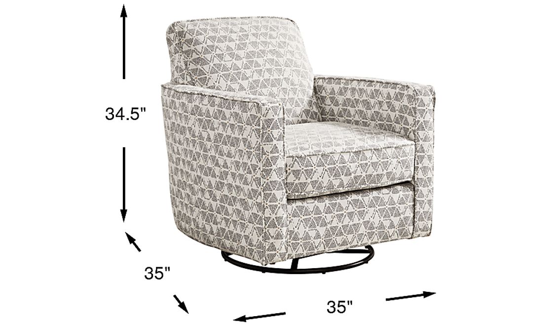 Salgado Rocker Swivel Accent Chair