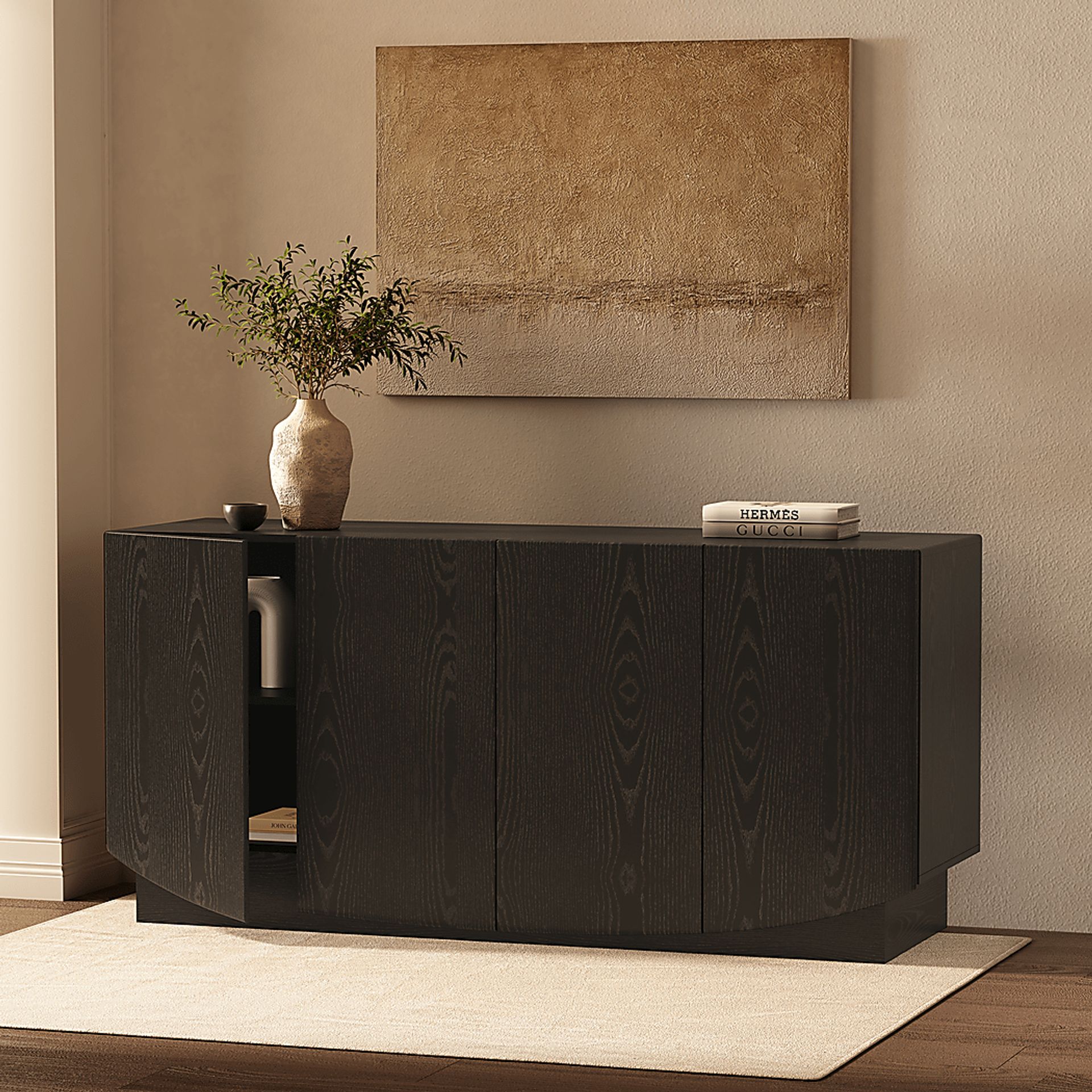 Salhu Black Sideboard - Image 3