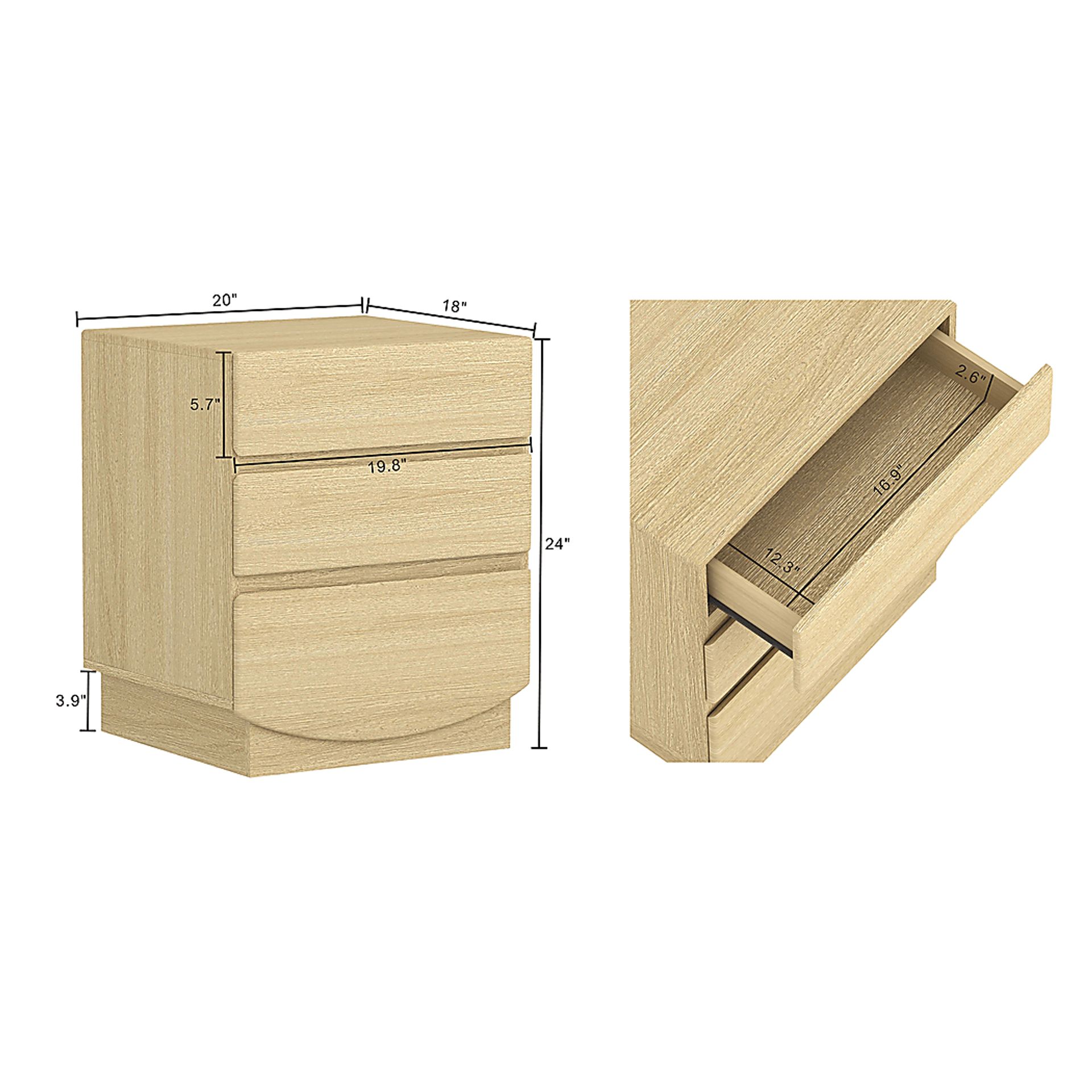 Salhu Natural Nightstand - Image 5