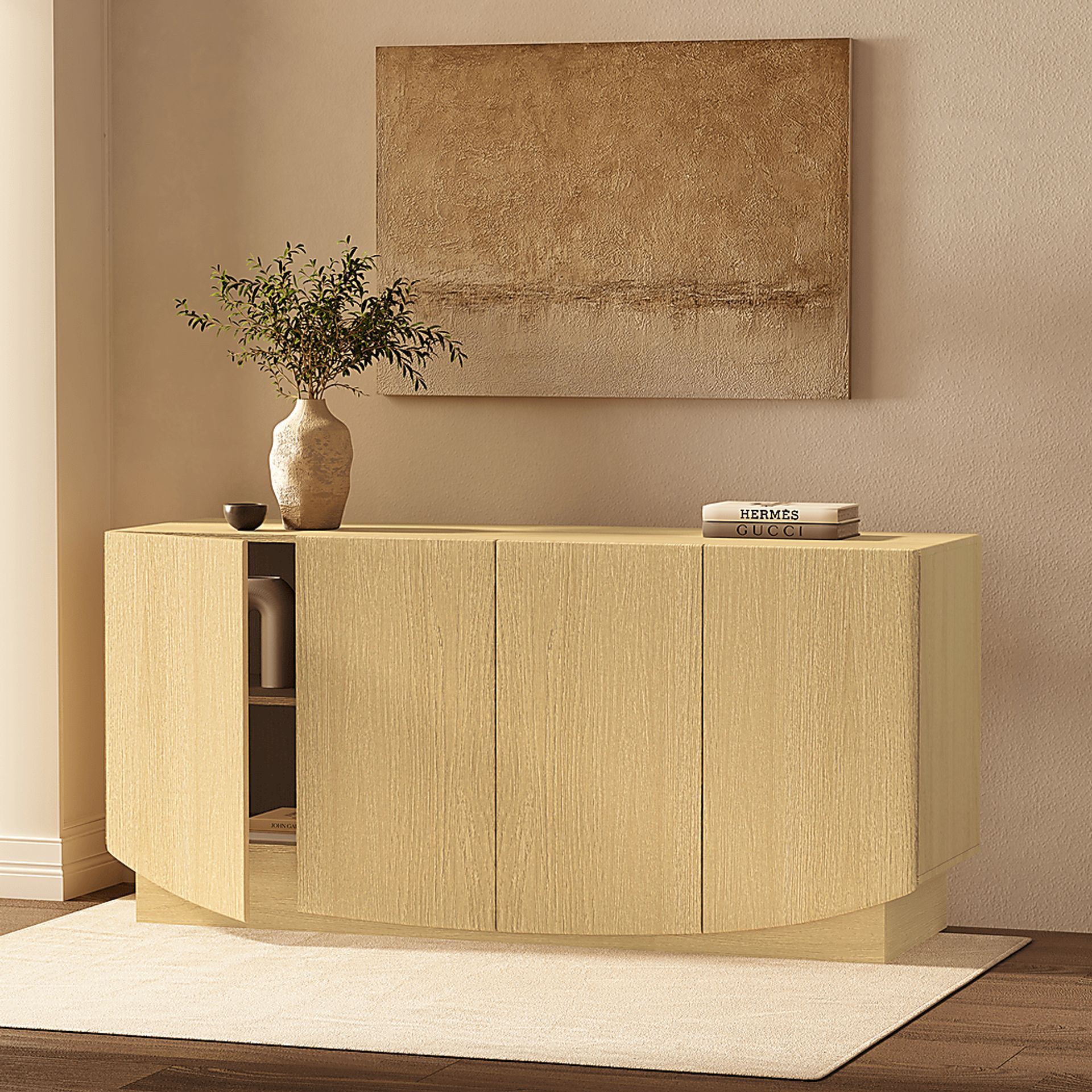 Salhu Natural Sideboard - Image 4