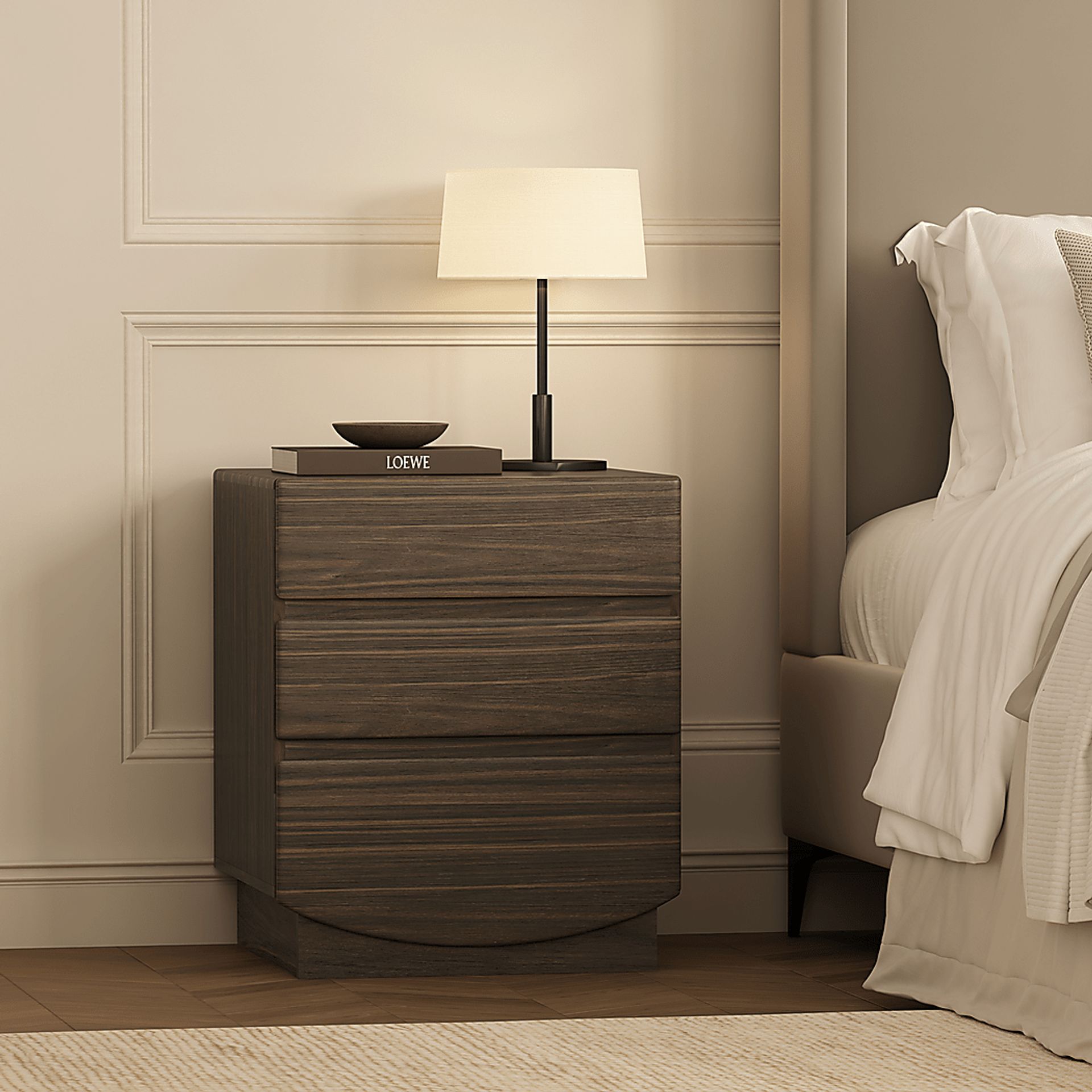 Salhu Walnut Nightstand - Image 3