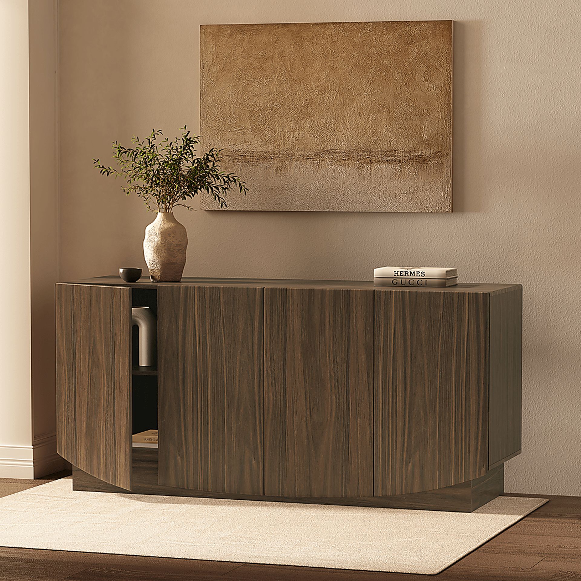 Salhu Walnut Sideboard - Image 2