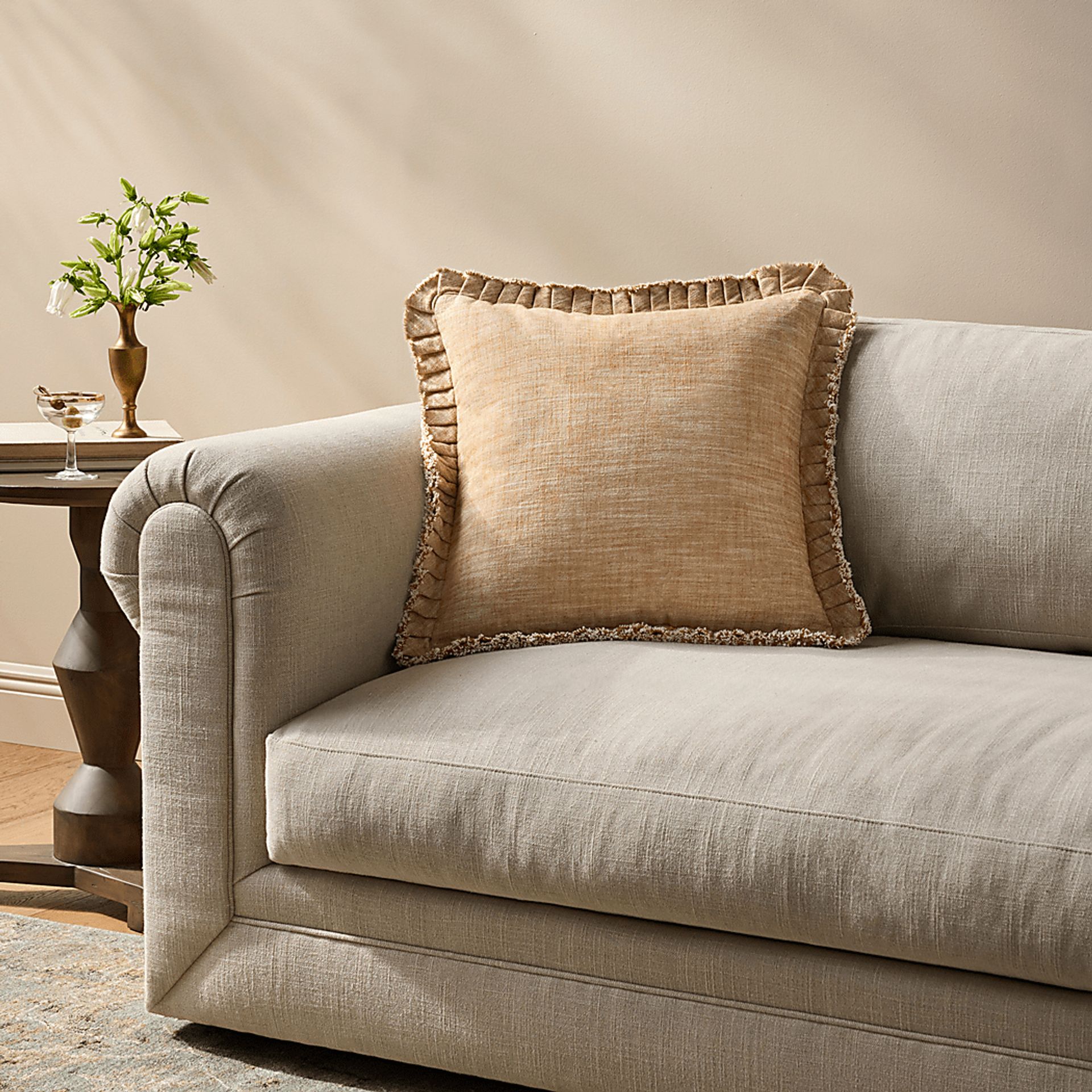 Salim Orange Accent Pillow - Image 2