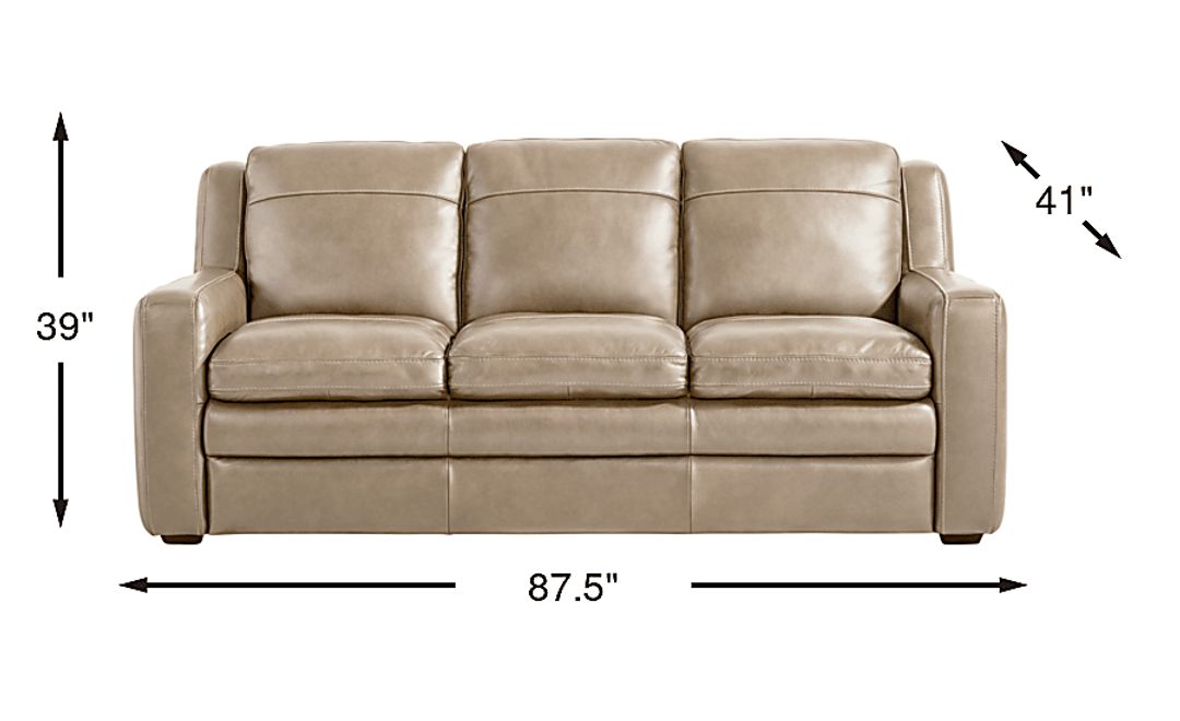 Salinger Leather Sleeper Sofa