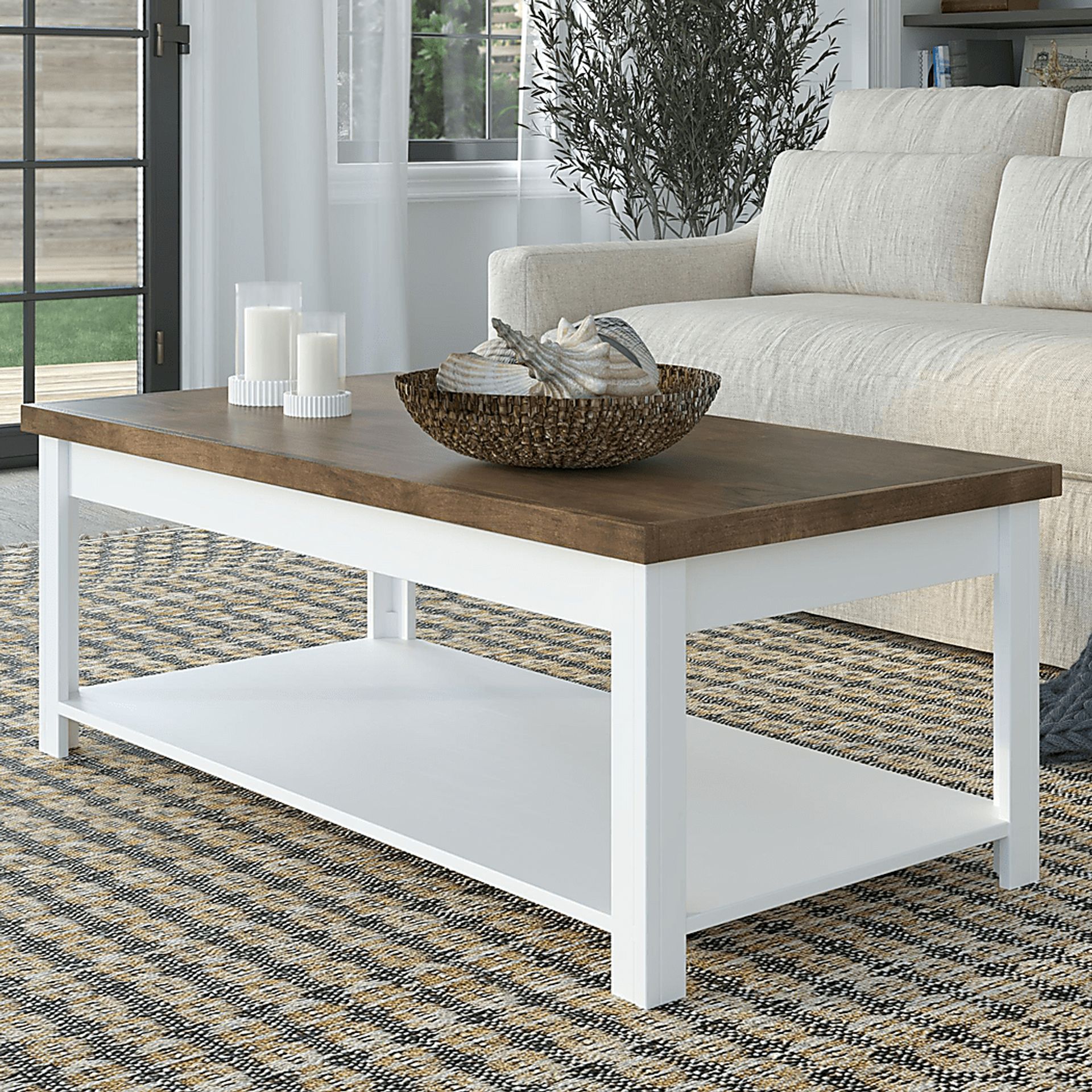 Trisano White Coffee Table - Image 2