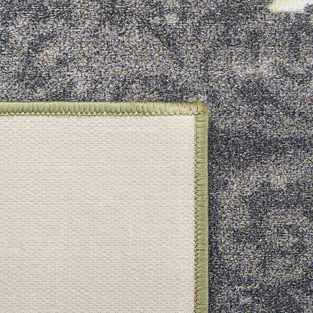 Salistry Gray/Pink 6'7 x 6'7 Square Rug - Thumbnail - Image 4