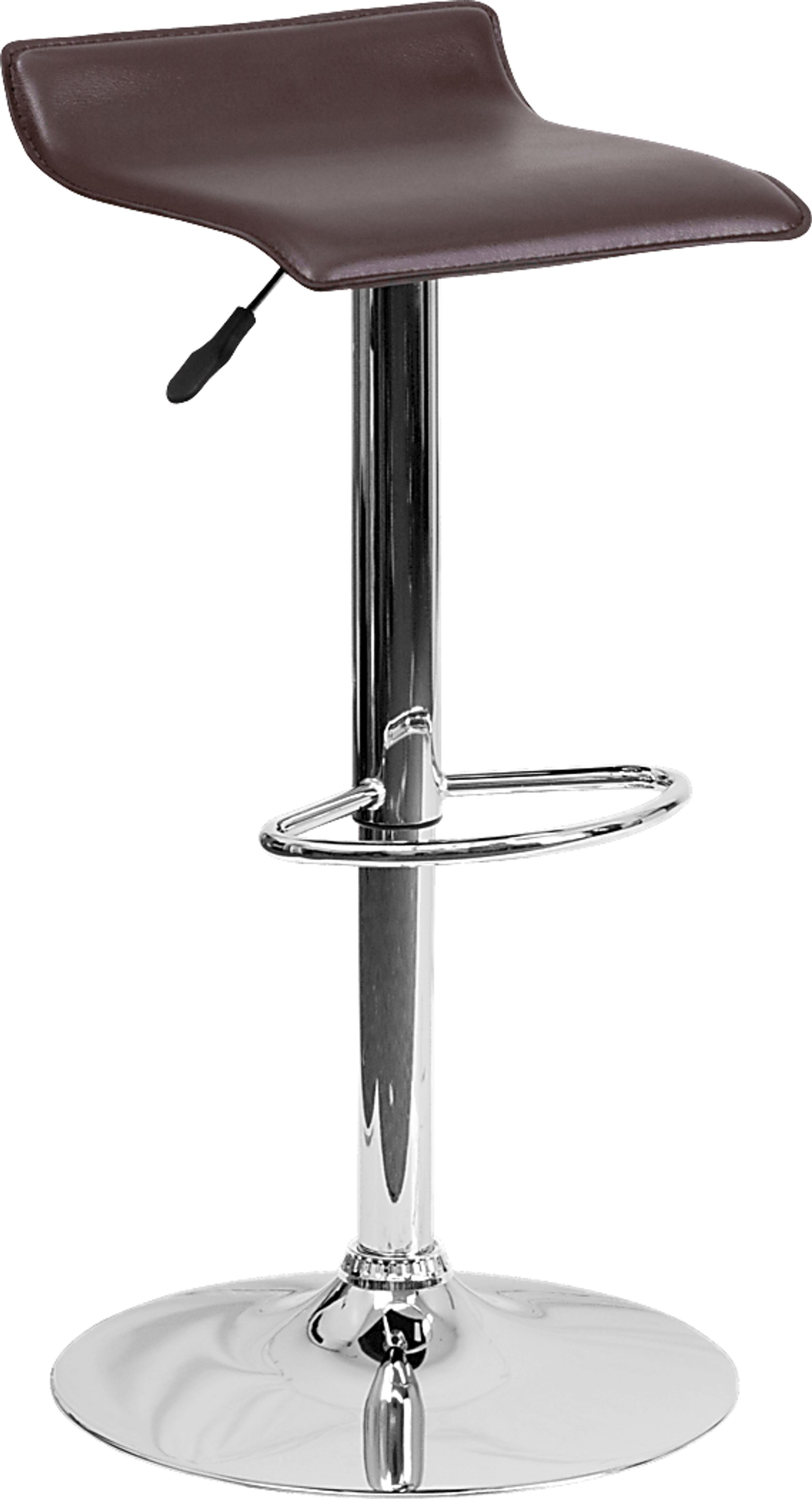 Salix Brown Adjustable Swivel Barstool - Image 1