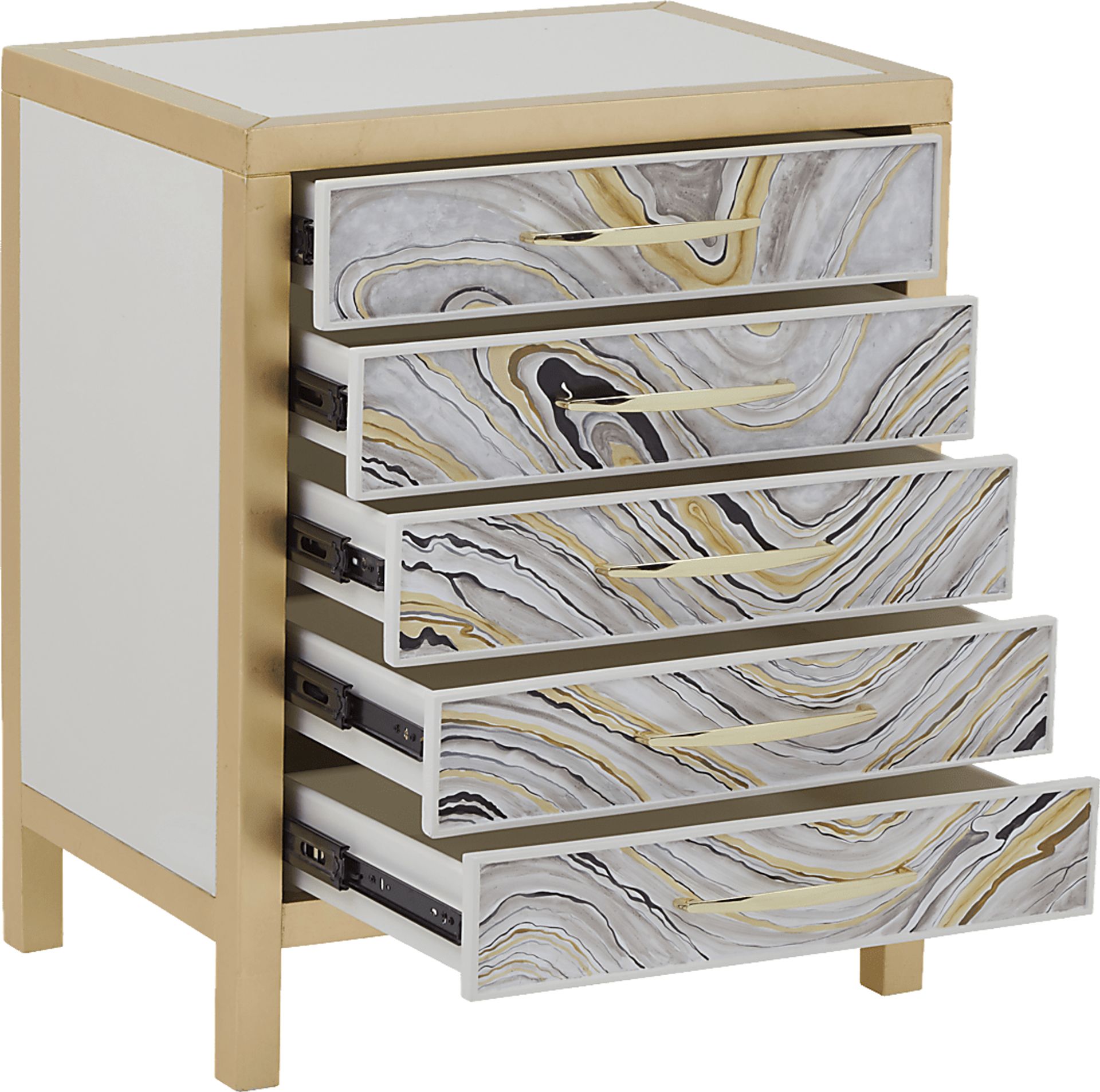 Sallee White Accent Cabinet - Image 4