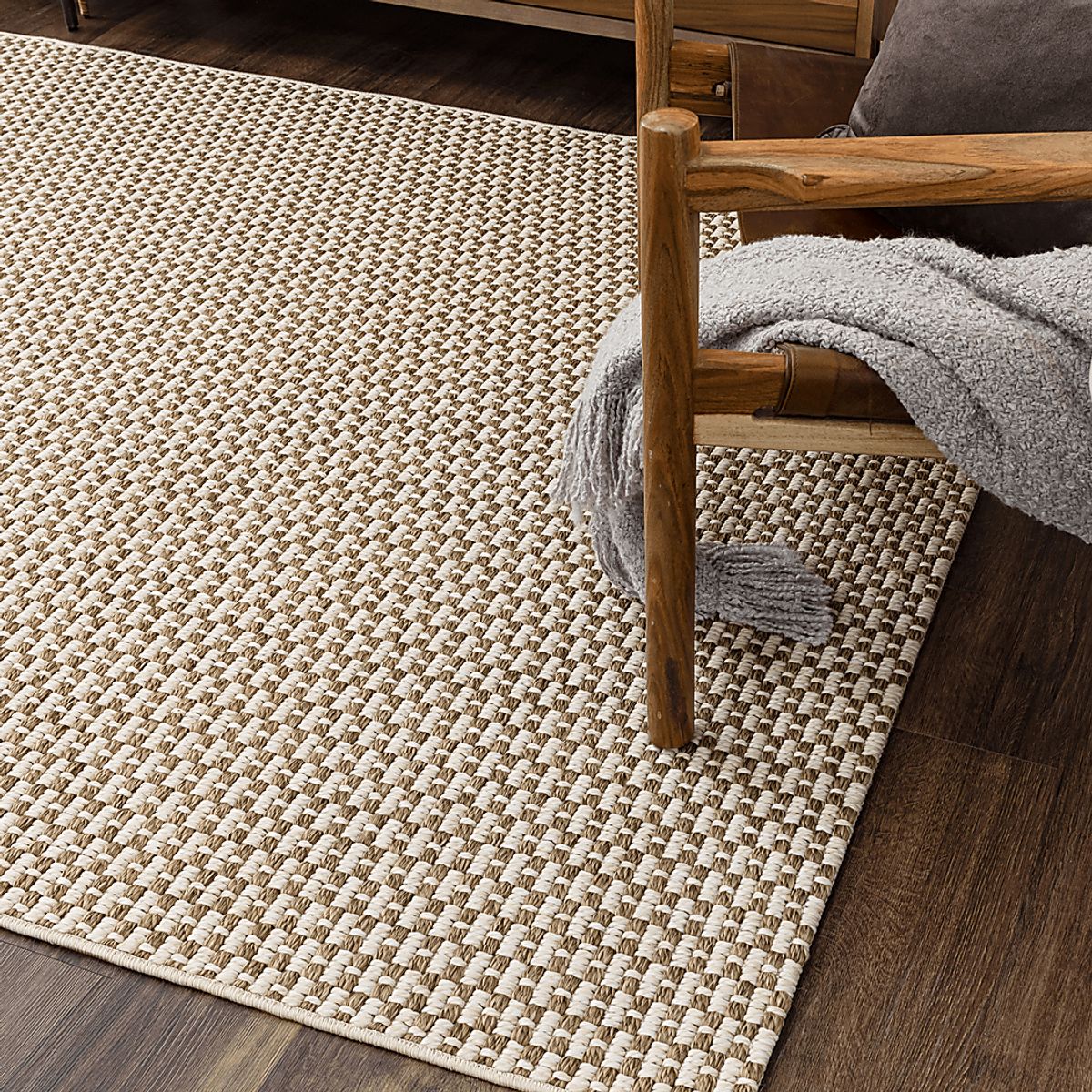 Salt Life Buxlam Bay Natural Beige,White Outdoor Rugs | Rooms to Go
