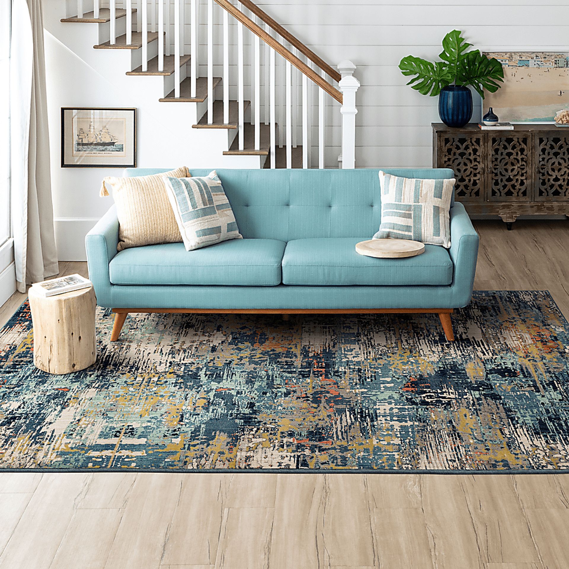 Salt Life Shores Indigo 8' x 10' Rug - Image 2