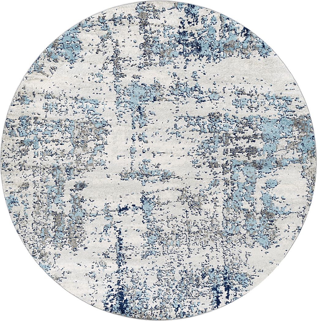 Saltwood I Blue 7'10 Round Rug