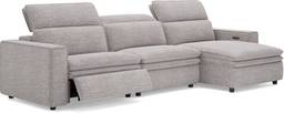 3 pc dual power reclining sectional