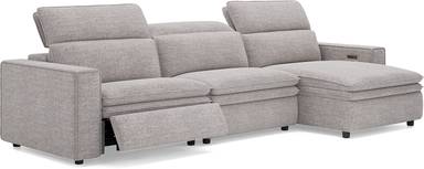 3 pc dual power reclining sectional