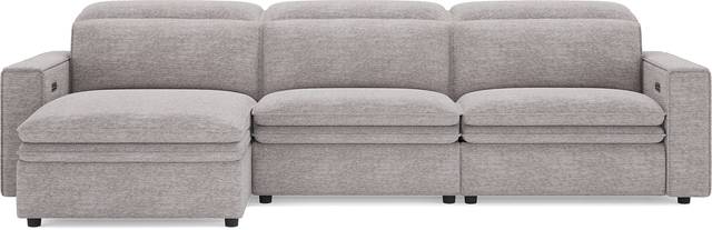 Salvator Street Gray 3 Pc Dual Power Reclining Sectional - Thumbnail - Image 3