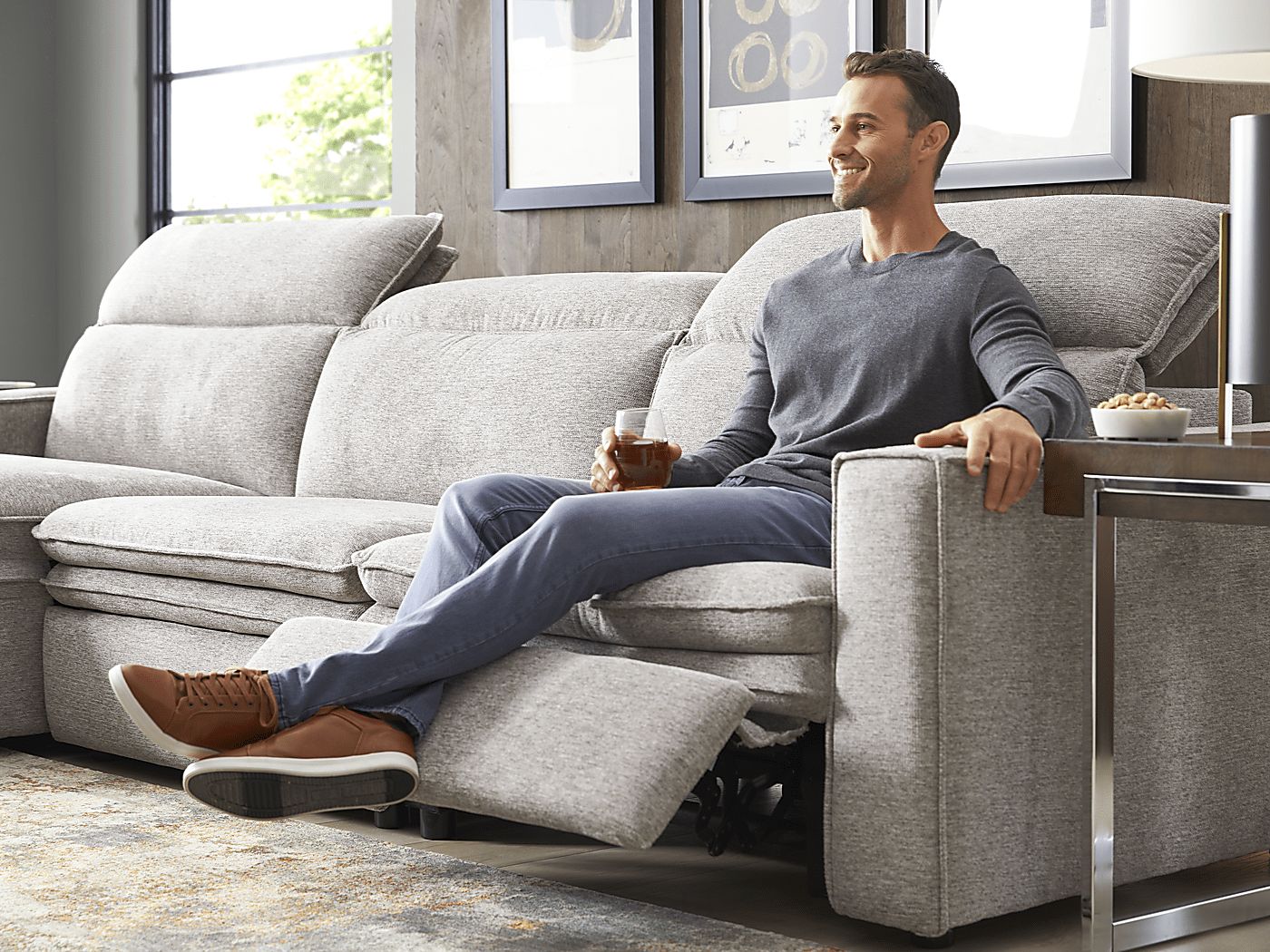 Roomstogo Salvator Street Reclining Sectional - Thumbnail 3