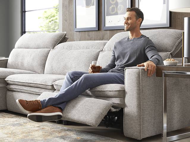 Salvator Street Gray 6 Pc Dual Power Reclining Sectional Living Room - Thumbnail - Image 8