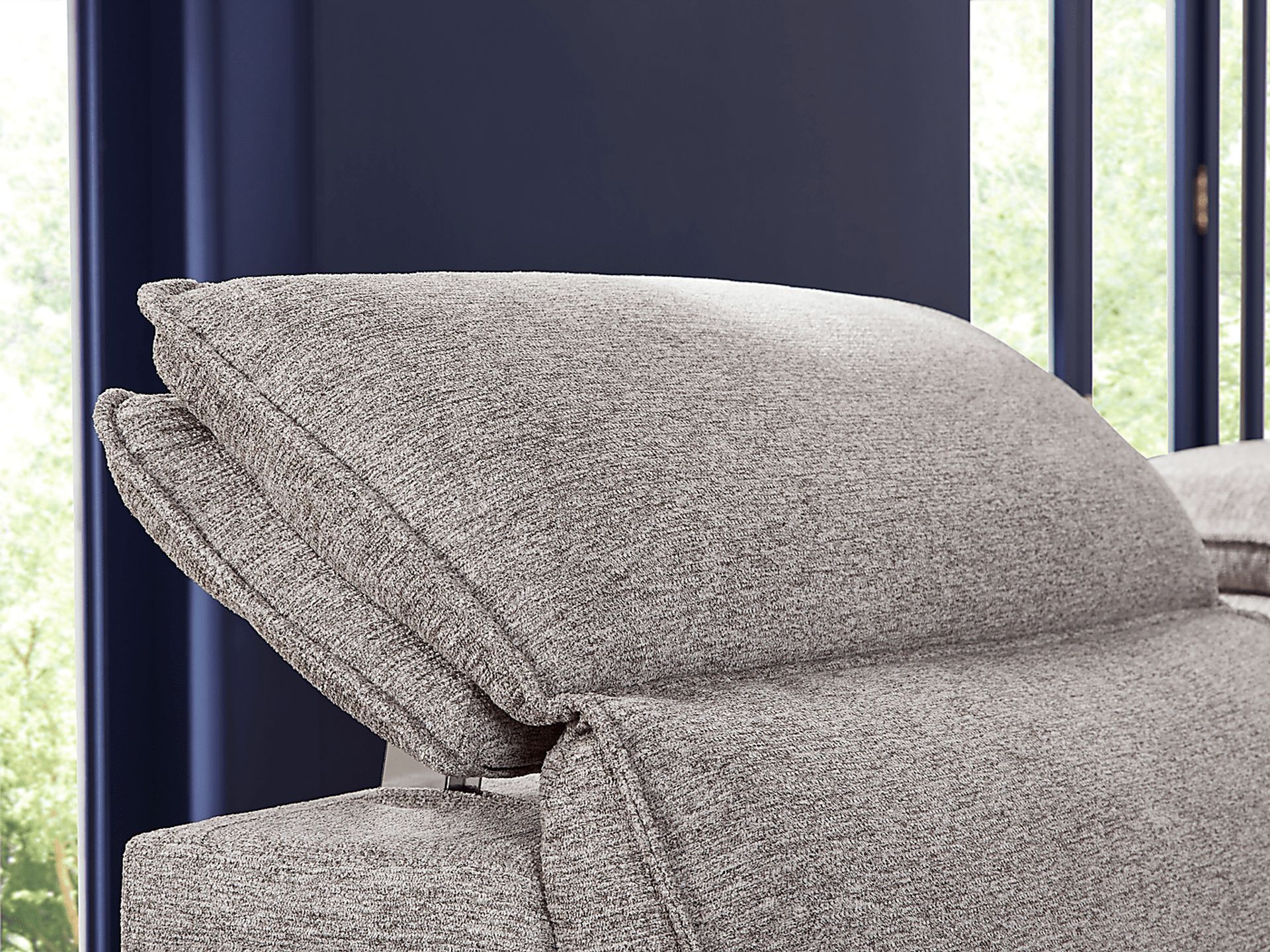 Salvator Street Gray 3 Pc Dual Power Reclining Sectional - Image 9