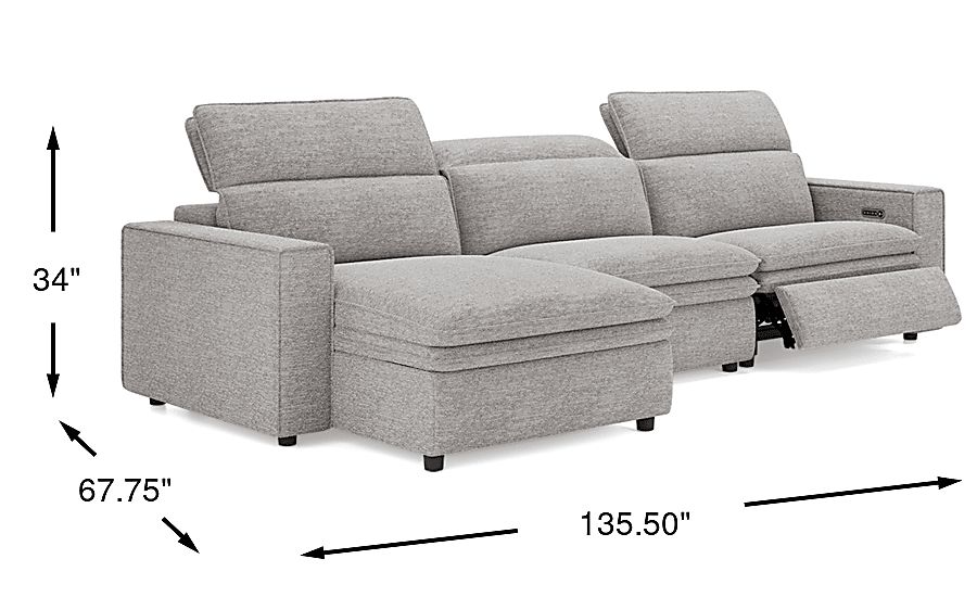Salvator Street Dual Power Reclining Sectional - Thumbnail 3