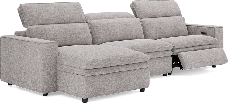 3 pc dual power reclining sectional