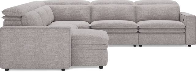 Salvator Street Gray 5 Pc Dual Power Reclining Sectional - Thumbnail - Image 2