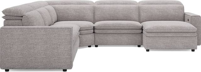Salvator Street Gray 5 Pc Dual Power Reclining Sectional - Thumbnail - Image 2