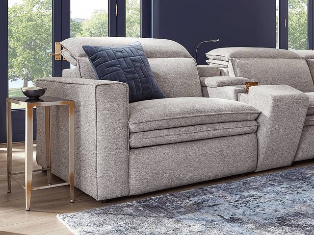 Salvator Street Gray 6 Pc Dual Power Reclining Sectional Living Room - Thumbnail - Image 2