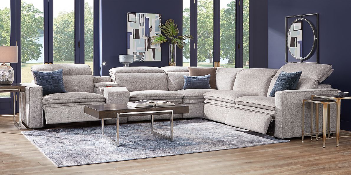 Salvator Street 6 Pc Dual Power Reclining Sectional