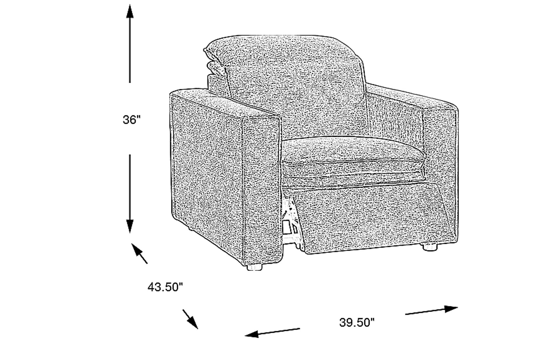 Dimension Image. Please refer to the Dimension Tab on this page for dimension details.