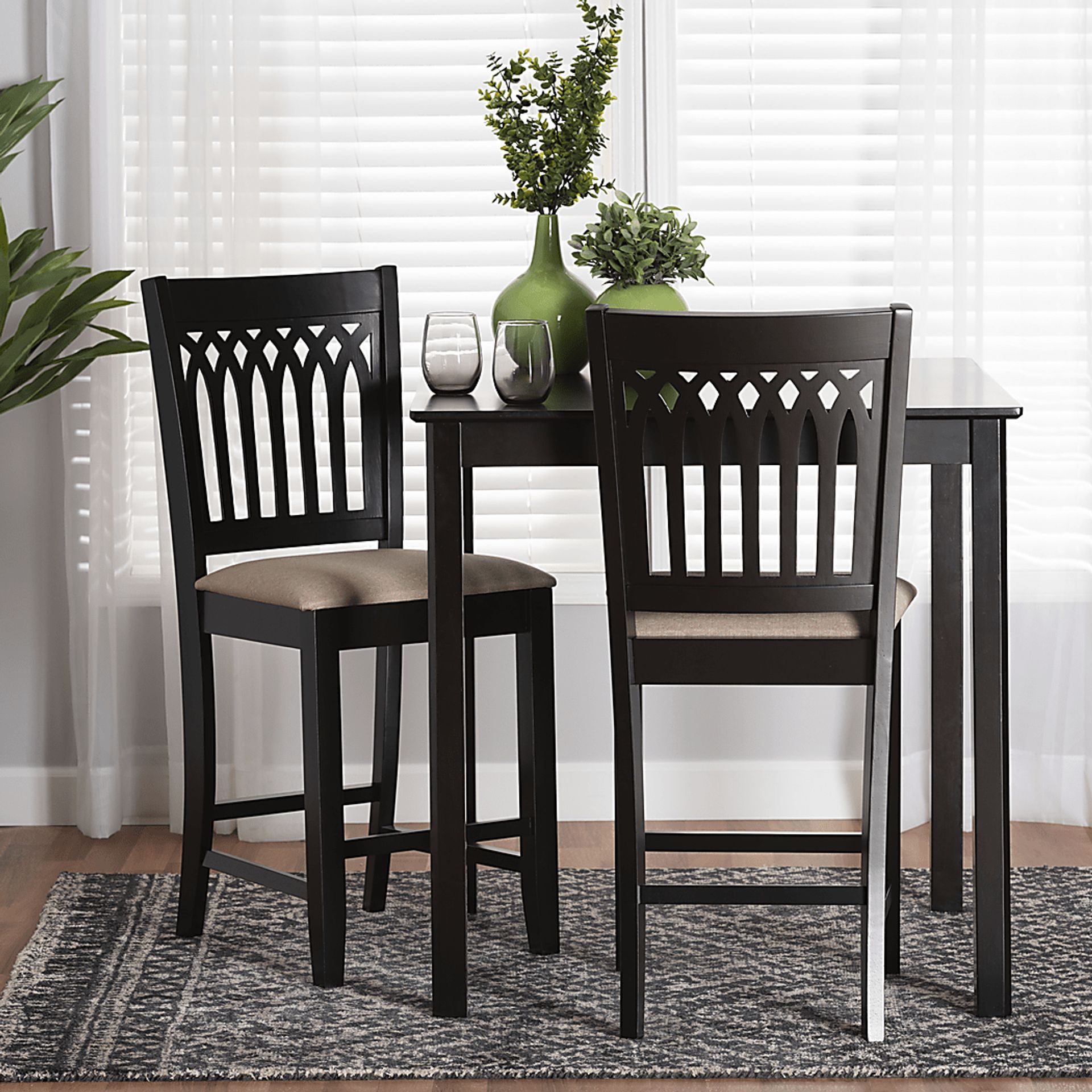 Salzedo Brown Counter Stool, Set of 2 - Image 2