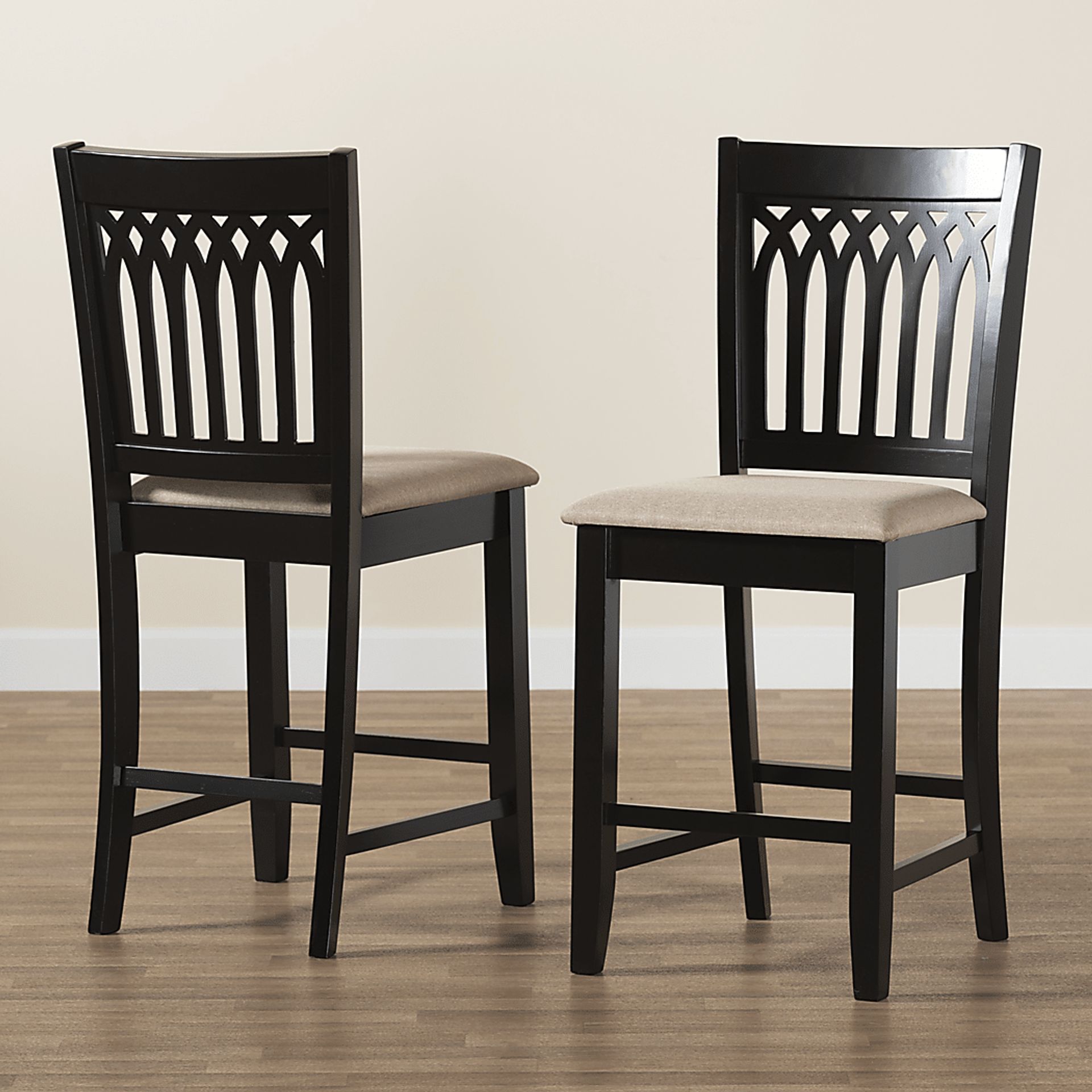 Salzedo Brown Counter Stool, Set of 2 - Image 3