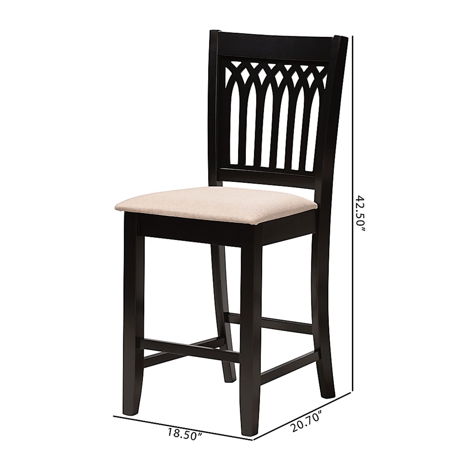 Salzedo Brown Counter Stool, Set of 2 - Image 9