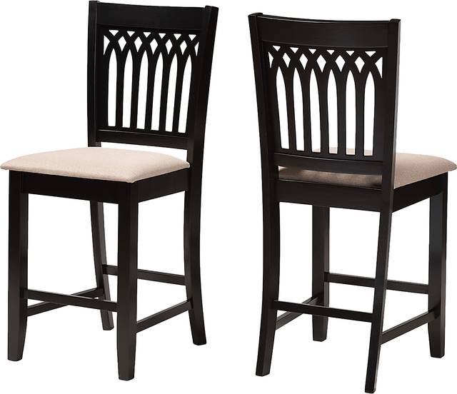 Salzedo Brown Counter Stool, Set of 2 - Thumbnail - Image 1