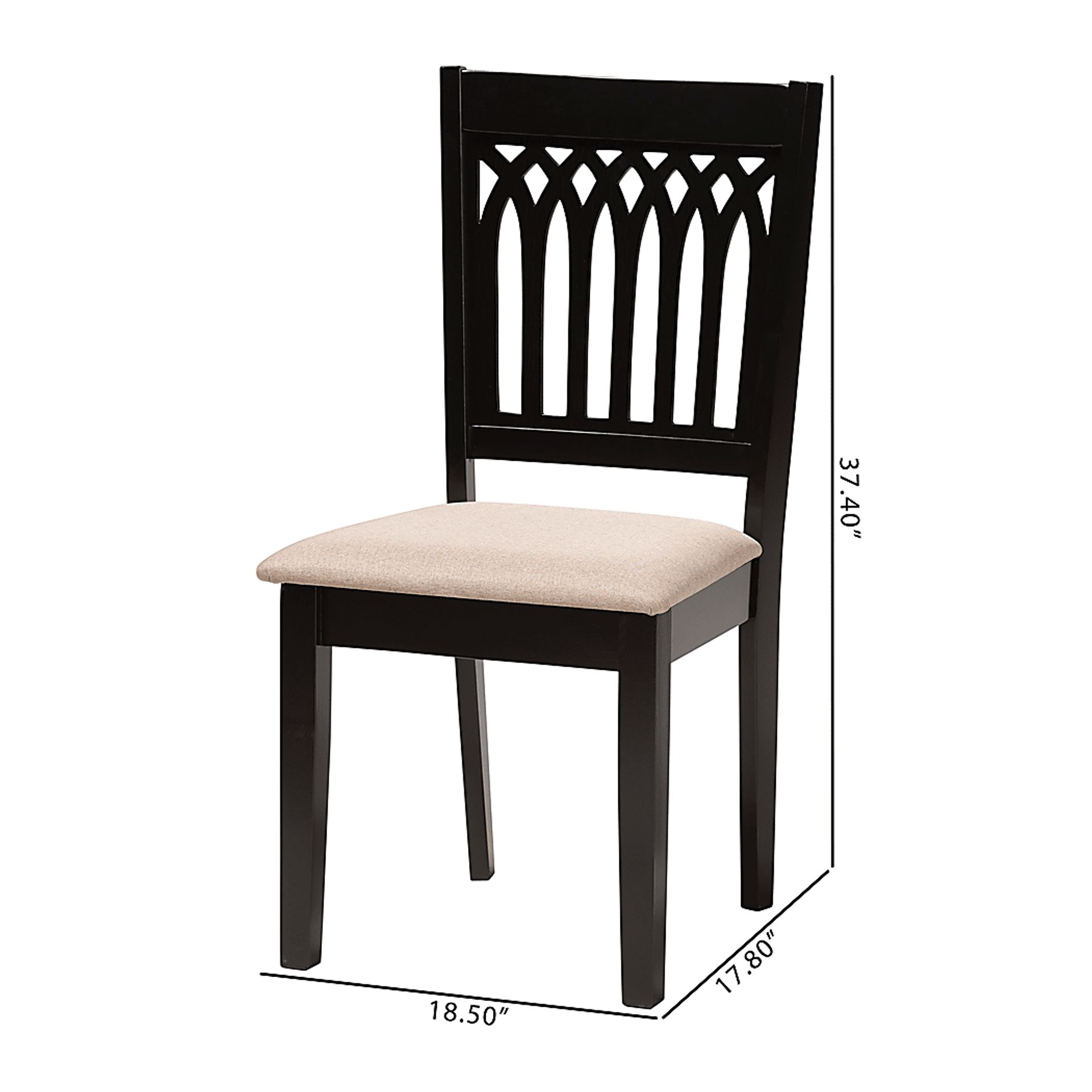 Salzedo Brown Dining Chair, Set of 2 - Image 9