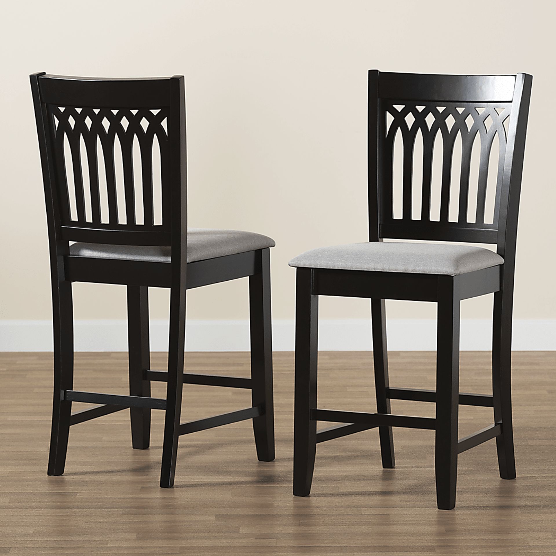 Salzedo Dark Brown Counter Stool, Set of 2 - Image 3