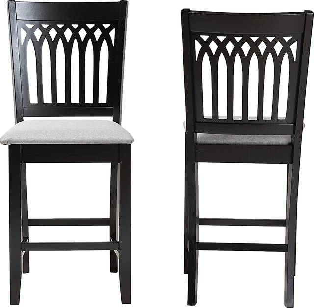 Salzedo Dark Brown Counter Stool, Set of 2 - Thumbnail - Image 4