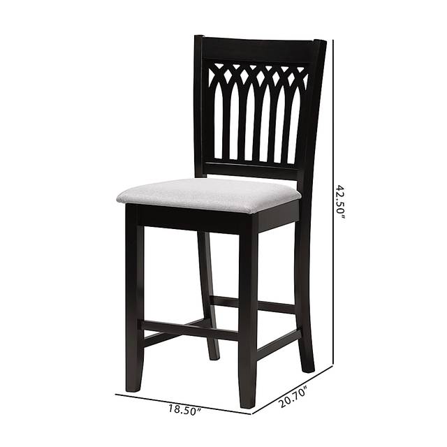 Salzedo Dark Brown Counter Stool, Set of 2 - Thumbnail - Image 9