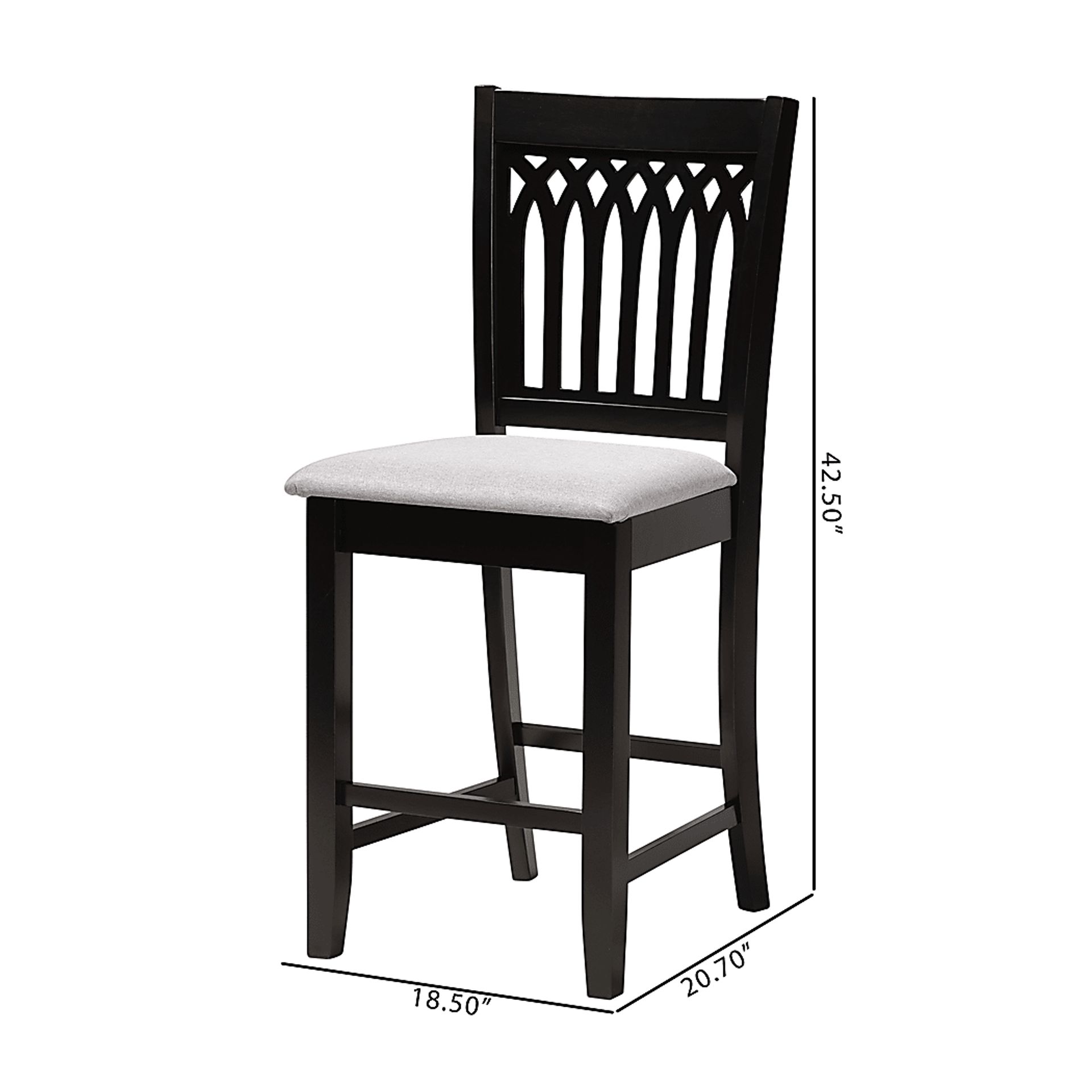 Salzedo Dark Brown Counter Stool, Set of 2 - Image 9