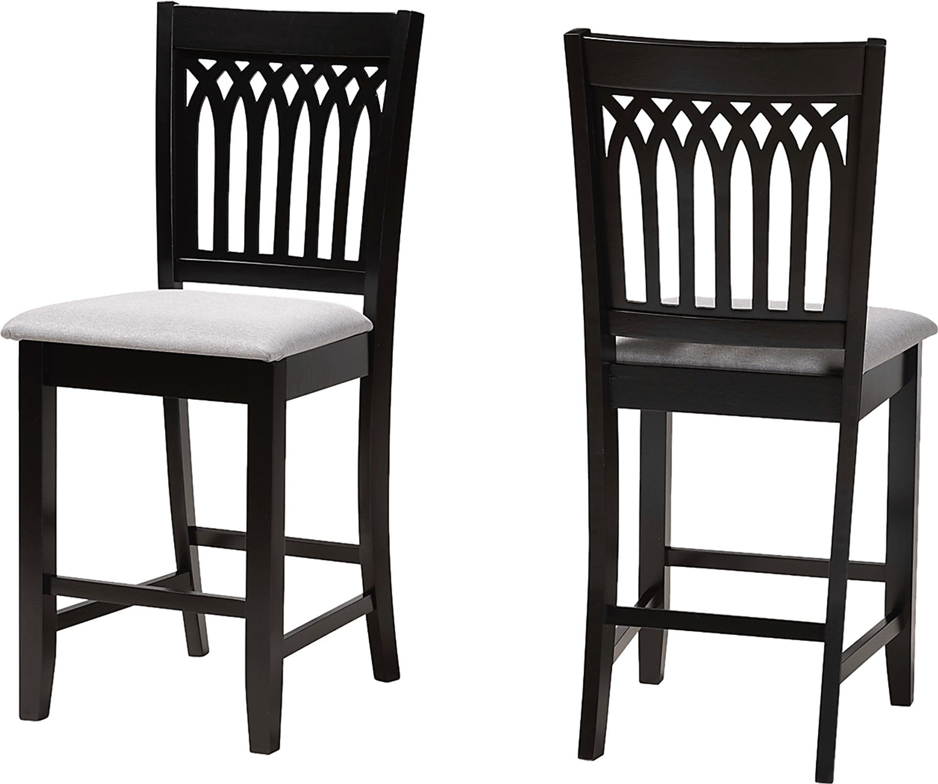 Salzedo Dark Brown Counter Stool, Set of 2 - Image 1