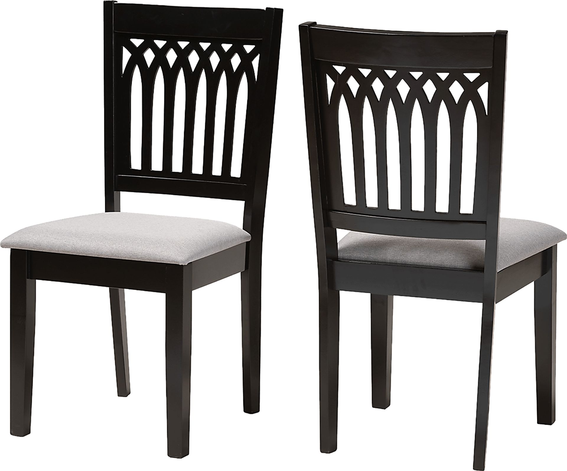 Salzedo Dark Brown Dining Chair, Set of 2 - Image 1